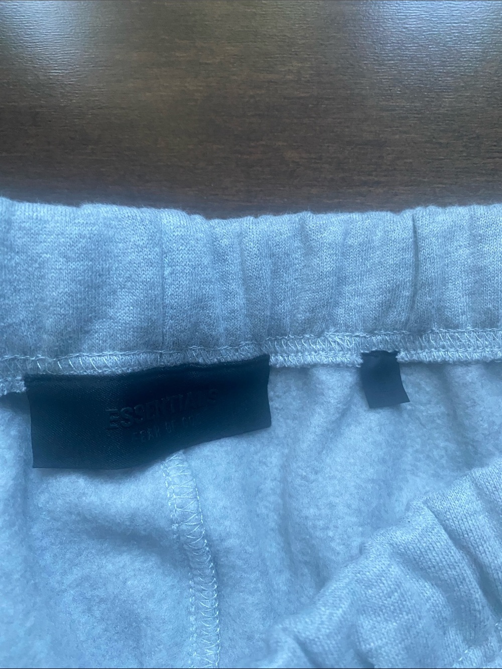 ESSENTIALS Sweatpants in Light Grey with Thigh Logo - Picture 4 of 4